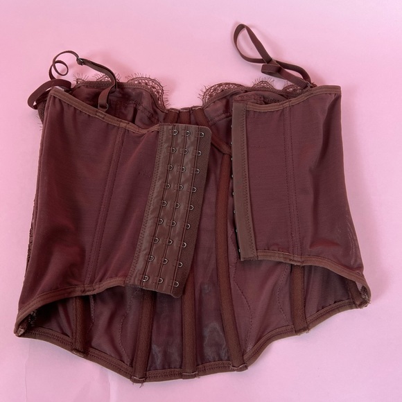 ❌SOLD-DEPOP❌ UO Out From Under Brown Corset - Picture 4 of 7